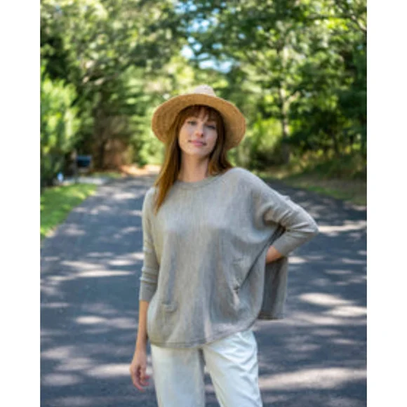 MERSEA Catalina Crewneck Sweater in Driftwood One Size - Picture 5 of 10